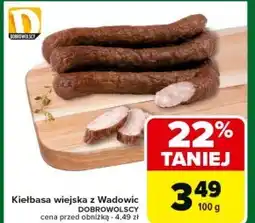 Carrefour Market Kiełbasa wiejska Dobrowolscy oferta
