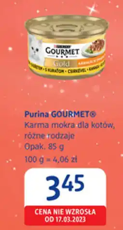 dm drogerie markt Purina gourmet karma mokra dla kotów oferta