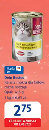 dm drogerie markt Dein Bestes Karma mokra dla kotów oferta