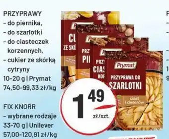 Sedal Przyprawy prymat oferta