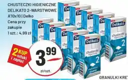 Sedal Chusteczki higieniczne delikato 2-warstwowe a'10x10 delko oferta