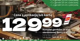 Twój Market Komplet garnków ze stali nierdzewnej Berry oferta