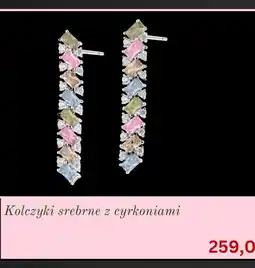 Apart Kolczyki srebrne z cyrkoniami oferta