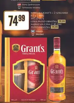 Dino Whisky + 2 szklanki Grant's Family Reserve oferta