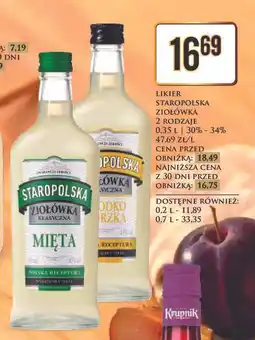 Dino Likier Staropolska Ziołówka Słodko-Gorzka oferta