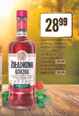 Dino Wódka 28% Żołądkowa Gorzka Malina & Mięta Z Cytryną oferta