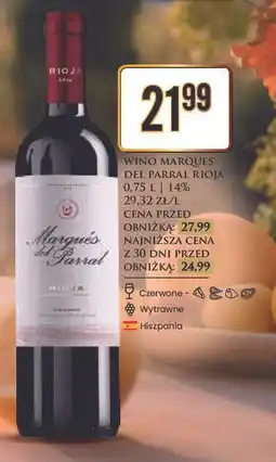 Dino Wino wytrawne Marques Del Parral Rioja oferta