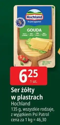 E.Leclerc Ser gouda plastry Hochland oferta