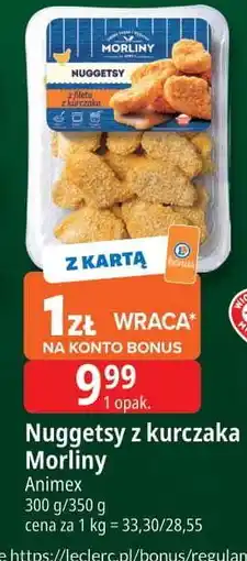 E.Leclerc Nuggetsy z fileta kurczaka Morliny oferta