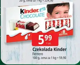 E.Leclerc Batoniki z mlecznej czekolady nadzieniem mlecznym Kinder Chocolate oferta