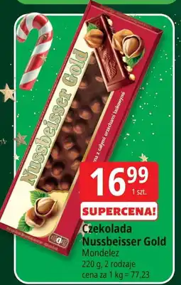 E.Leclerc Czekolada mleczna z całymi orzechami laskowymi Alpen Gold Nussbeisser oferta