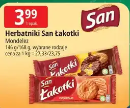 E.Leclerc Ciastka maślane w czekoladzie San Łakotki oferta