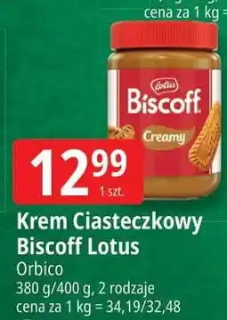 E.Leclerc Krem ciasteczkowy z karmelowych herbatników Lotus oferta