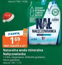 E.Leclerc Woda mocniejszy gaz Nałęczowianka oferta