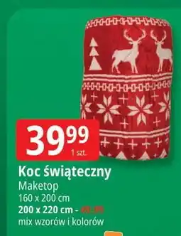 E.Leclerc Koc świąteczny 200 x 220 cm Maketop oferta