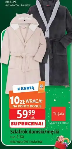 E.Leclerc Szlafrok damski rozm. s-3xl Tissaia oferta
