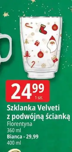 E.Leclerc Szklanka z podwójną ścianką bianca 400 ml Florina (Florentyna) oferta