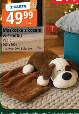 E.Leclerc Maskotka z kocem w środku 100 x 160 cm Pablo oferta