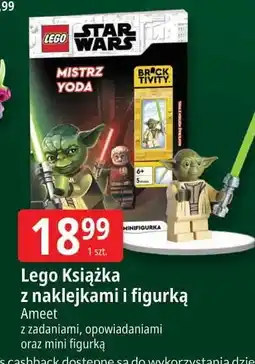E.Leclerc Książka z naklejkami i figurką mistrz yoda Lego Star Wars oferta