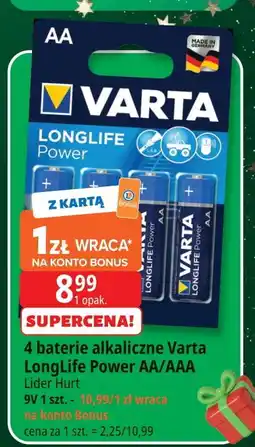 E.Leclerc Bateria 9v Varta Longlife oferta
