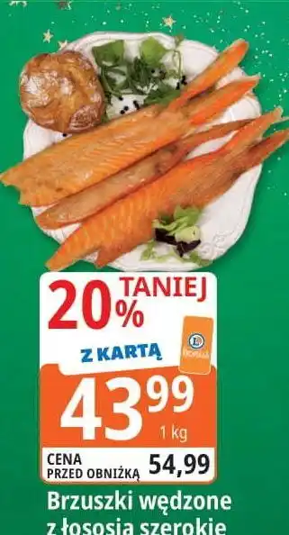 E.Leclerc Brzuszki wędzone z łososia oferta