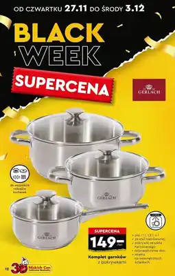Biedronka Komplet garnków z pokrywkami Gerlach oferta