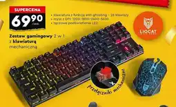 Biedronka Zestaw gamingowy mysz + klawiatura mechaniczna Liocat oferta