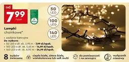 Biedronka Lampki choinkowe 140 led 8.95 m oferta