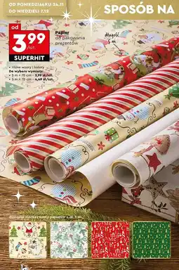 Biedronka Papier świąteczny 500 x 70 cm oferta