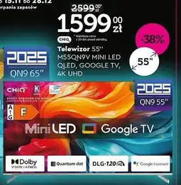 Biedronka Telewizor 55'' m55qn9v Chiq oferta