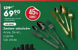 Biedronka Komplet sztućców czarnych arya Mg Home oferta
