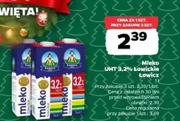 Netto Mleko UHT 3,2% Łowickie Łowicz oferta