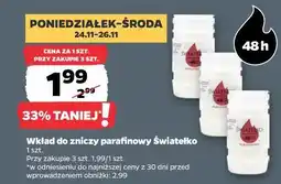 Netto Wkład do zniczy parafinowy Światełko oferta