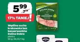 Netto Wędlina sucha krakowska bez konserwantów Dolina Dobra oferta