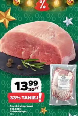 Netto Szynka wieprzowa bez kości Sztuka Mięsa oferta