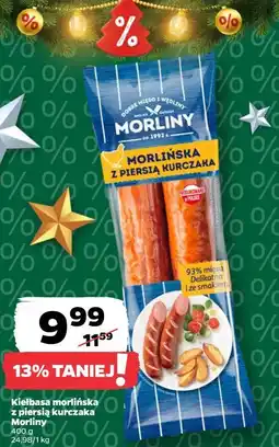 Netto Kiełbasa Orlińska z piersią kurczaka Morliny oferta