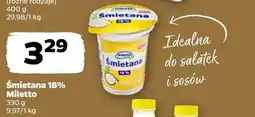 Netto Śmietana 18% Miletto oferta