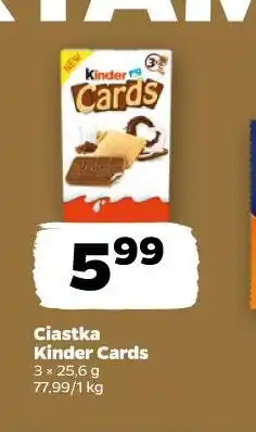 Netto Ciastka Kinder Cards oferta