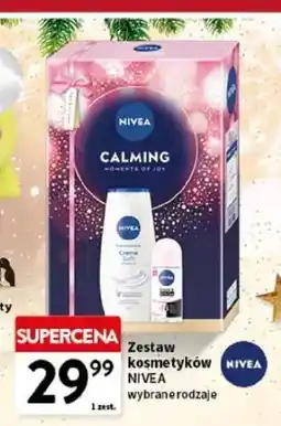 Intermarche Zestaw w pudełku calming: żel pod prysznic creme soft 250 ml + dezodorant black & white 50 Nivea oferta