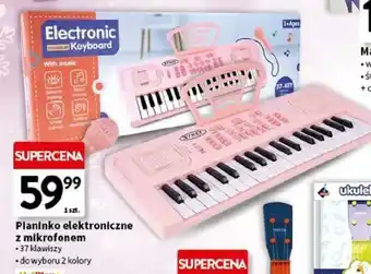 Intermarche Pianinko elektroniczne z mikrofonem Malplay oferta