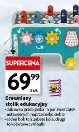 Intermarche Stolik drewniany edukacyjny oferta
