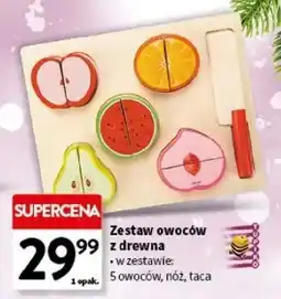 Intermarche Zestaw owoców drewniany oferta