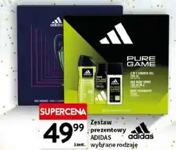 Intermarche Zestaw w pudełku pure game żel pod prysznic 250 ml + dezodorant 150 woda po goleniu 100 Adidas oferta