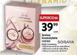 Intermarche Zestaw w pudełku body ceremony: masło do ciała 200 ml + scrub g krem rak 50 Soraya oferta