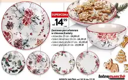 Intermarche Talerz głęboki 20 cm zimowe kwiaty oferta