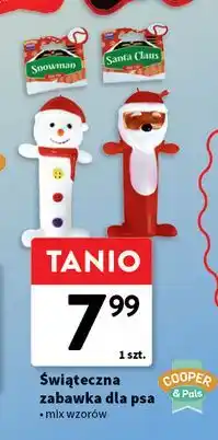 Intermarche Zabawka dla psa świąteczna bałwan Cooper&Pals oferta
