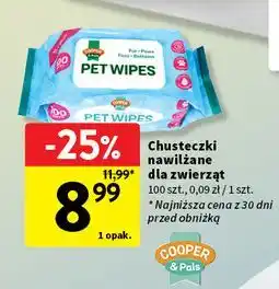 Intermarche Chusteczki nawilżone Cooper&Pals oferta
