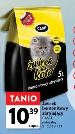 Intermarche Żwirek dla kota betonowy zbrylający Casti oferta