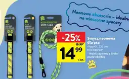 Intermarche Smycz neonowa dla psa 120 cm oferta