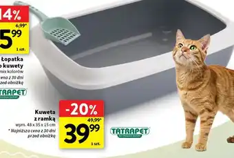 Intermarche Kuweta dla kota z ramką 48 x 35 15 cm Tatrapet oferta